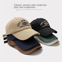 Unisex Breathable Adjustable Baseball Cap with Letter Embroidery