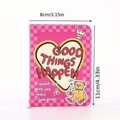 1pc Mini Inspirational Notebook 7X10, 96 Sheets