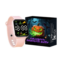 Fashionable Sports PVC Square Electronic Watch Set Gift