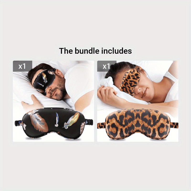 Blackout Soft Sleep Eye Mask Adjustable Breathable Blindfold For Travel