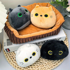 5pc Set 4 Kitten Dolls + 1 Nest Cat Doll Plush Toy Gift