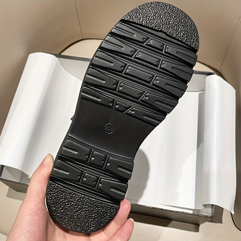 Women's Platform Boots Slip On Outdoor Shoes