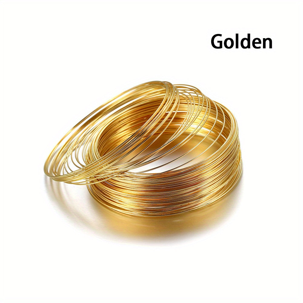 100 Loops Pack Diameter Silver Memory Beading Steel Wire For DIY Jewelry