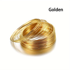 100 Loops Pack Diameter Silver Memory Beading Steel Wire For DIY Jewelry