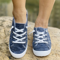 Women's Canvas Shoes Casual Low Top Sneakers Lightweight Walking Shoes