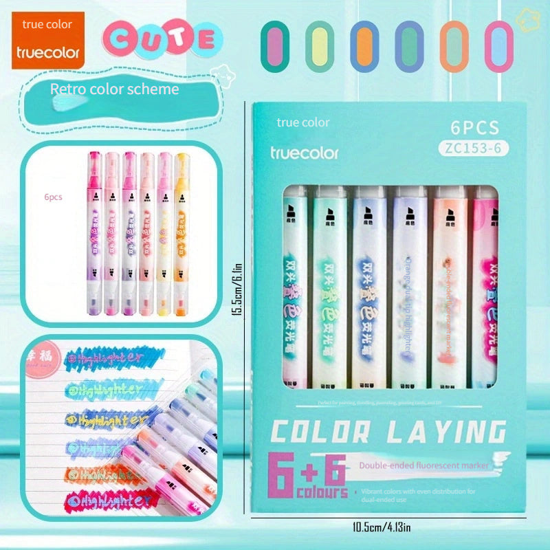 Double-Headed Markers Set - Clear Markings - Painting, Marking, Writing - 1 Box
