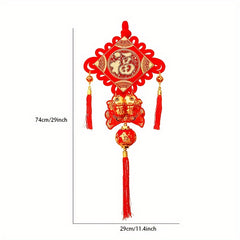 Chinese Knot Fringe Pendants Traditional Red Oriental Year Decorations