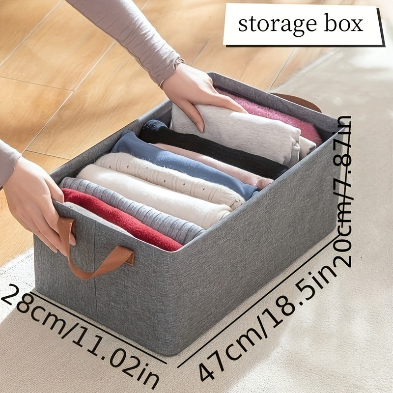 Foldable Storage Wardrobe Box Portable Large Capacity Clothing Organizer