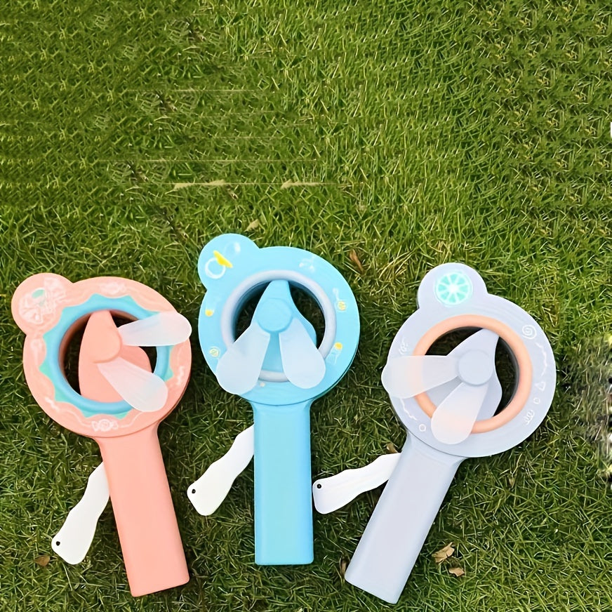 Hand-cranked Mini Fan Portable Manual Hand-held Push-down Gift