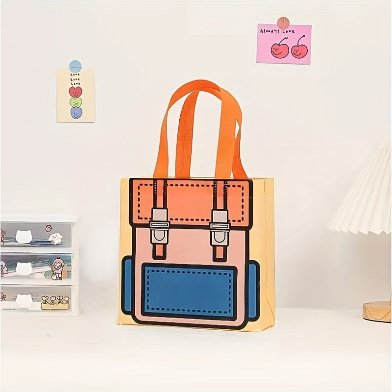 5pcs Book Bag Shaped Gift Bag Perfect For Graduation Birthday Party
