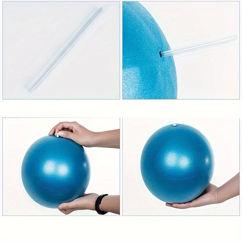5pcs Yoga Pilates Set: Ball, Block, 3 Tension Belts - Fitness Equipment