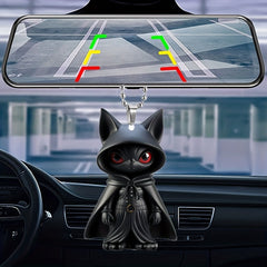 Cartoon Cat Acrylic Pendant Car Mirror Decoration Bag Keychain Christmas Jewelry