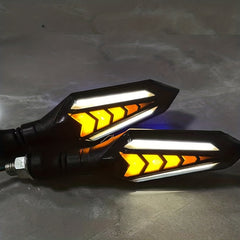 2pcs Motorcycle LED Turn Signal Sequential Flowing Indicator Lights