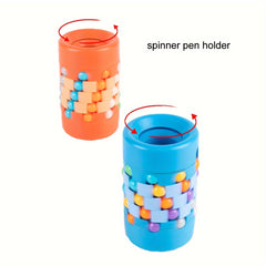 Magic Bean Puzzle and Spinner Pen Holder Cube Toy