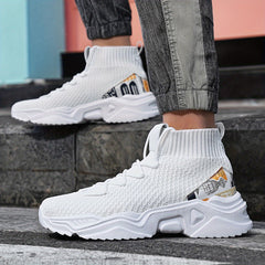 Men's Lightweight Slip On Casual Shoes Breathable Shock Absorbing Sock Shoes