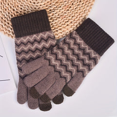 TEWTAG Knitted Gloves Winter Warm Touch Screen Non slip Coldproof Gloves