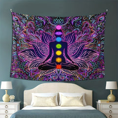 Bohemian Psychedelic Style Tapestry Wall Hanging for Home