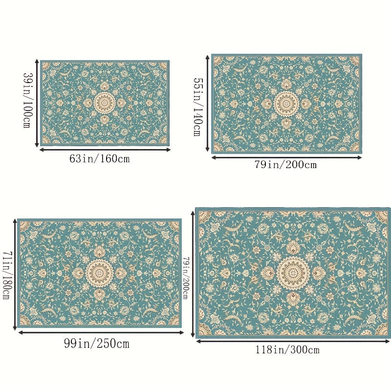 American Style Rural Land Blanket Boho Kitchen Rug
