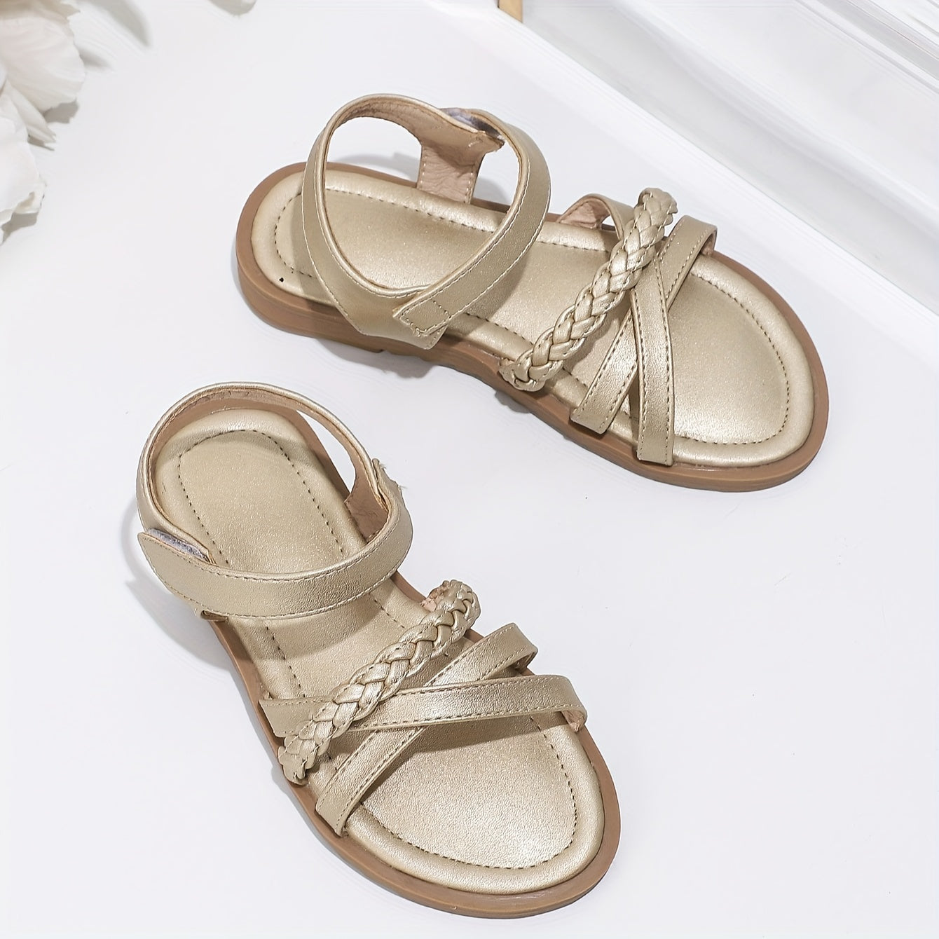 Girls Open Toe Sandals Breathable Lightweight for Summer