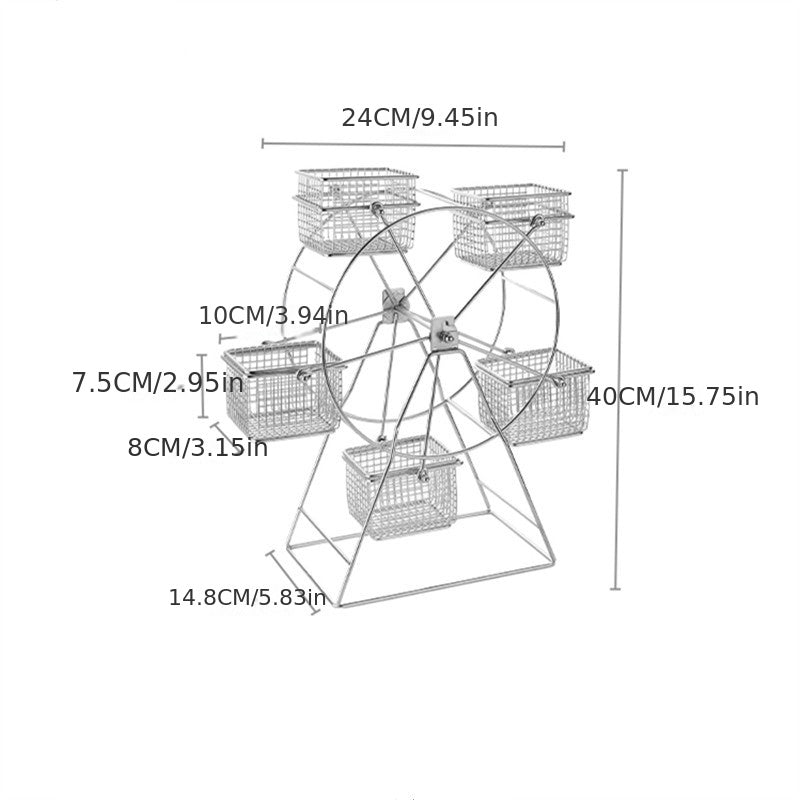 Creative Stainless Steel Ferris Wheel Dessert Rack
