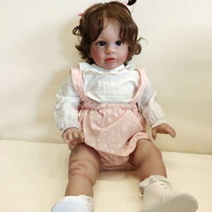 Pippa Doll NPK Pre Painted Vinyl Reborn Girl Soft Touch 3D Skin Lifelike Kids Si