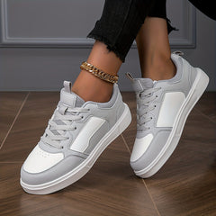 Women's Lace Up Outdoor Sneakers Lightweight Low Top Walking Shoes