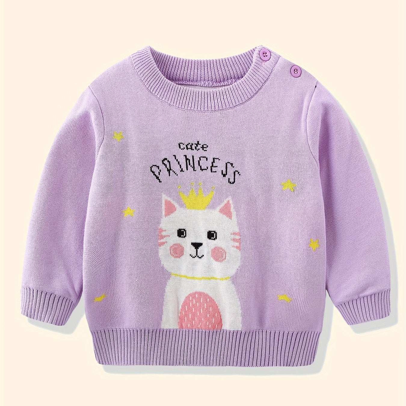 Baby Animal Jacquard Top Pullover Sweater