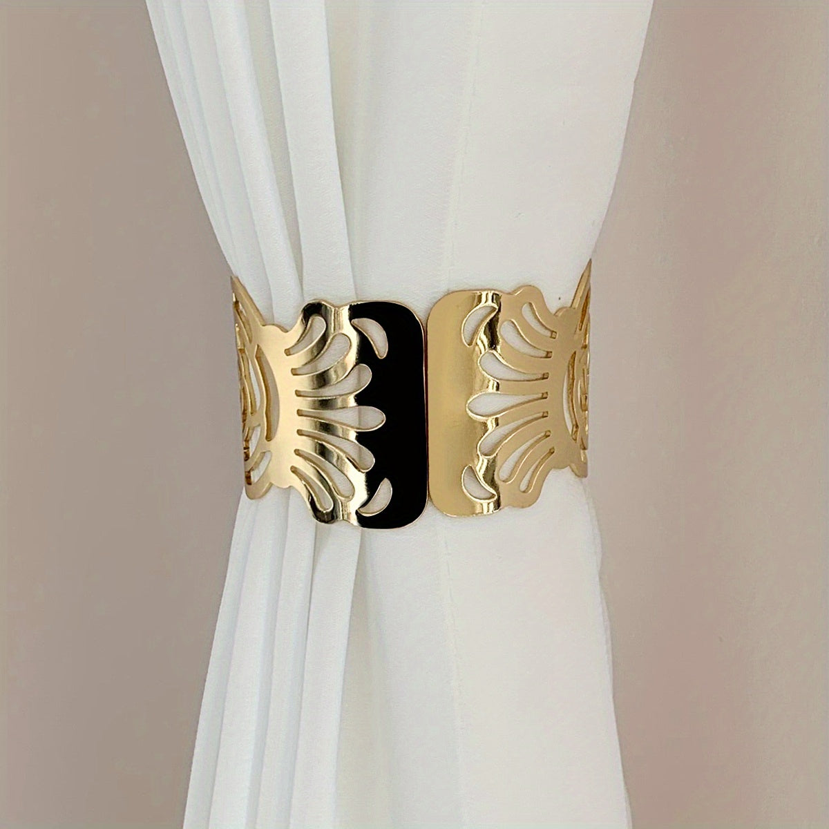 Alloy Leaf Pattern Curtain Buckle for Home Decor