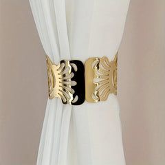 Alloy Leaf Pattern Curtain Buckle for Home Decor