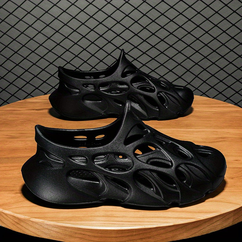 Men's Cut Out Clog Shoes Casual Outdoor Walking Shoes