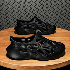 Men's Cut Out Clog Shoes Casual Outdoor Walking Shoes