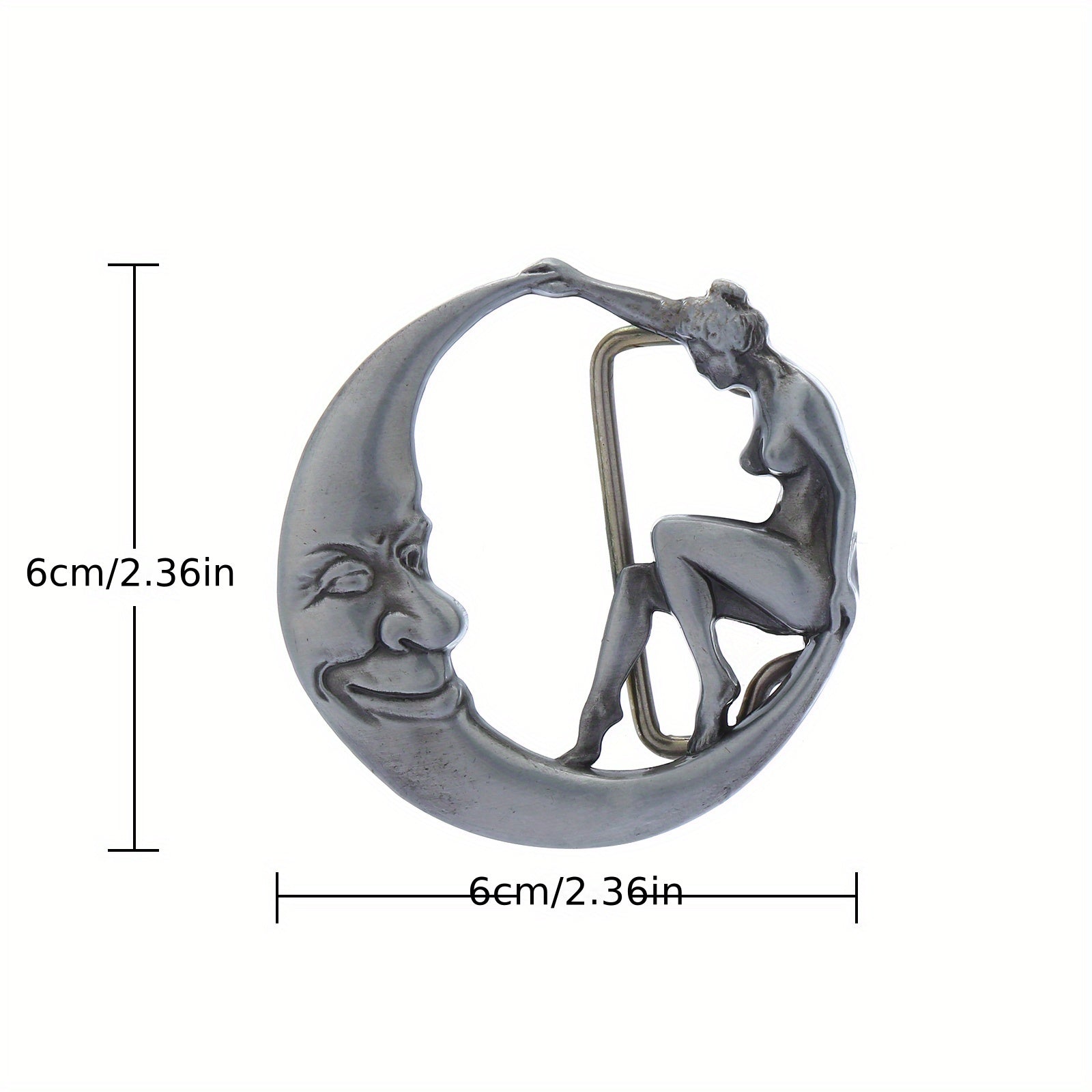 Moon Beauty Belt Buckle - Novelty Fashion Accessory
