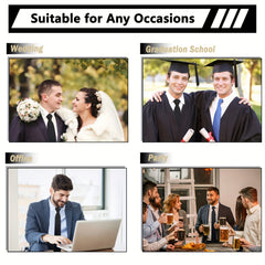 Zipper Tie Classic Pre Tie Adjustable Ties for Daily Dress Wedding Party