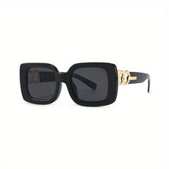 Y2K Square Sunglasses Men Women Tortoiseshell Gradient Anti Glare UV400