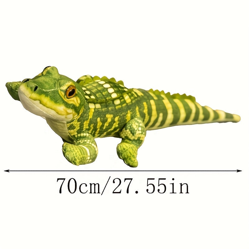 55in Crocodile Plush Toy Soft Stuffed Animal Doll for Halloween Easter C