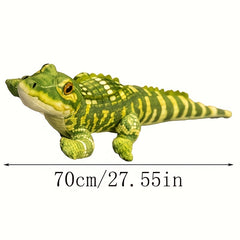 55in Crocodile Plush Toy Soft Stuffed Animal Doll for Halloween Easter C