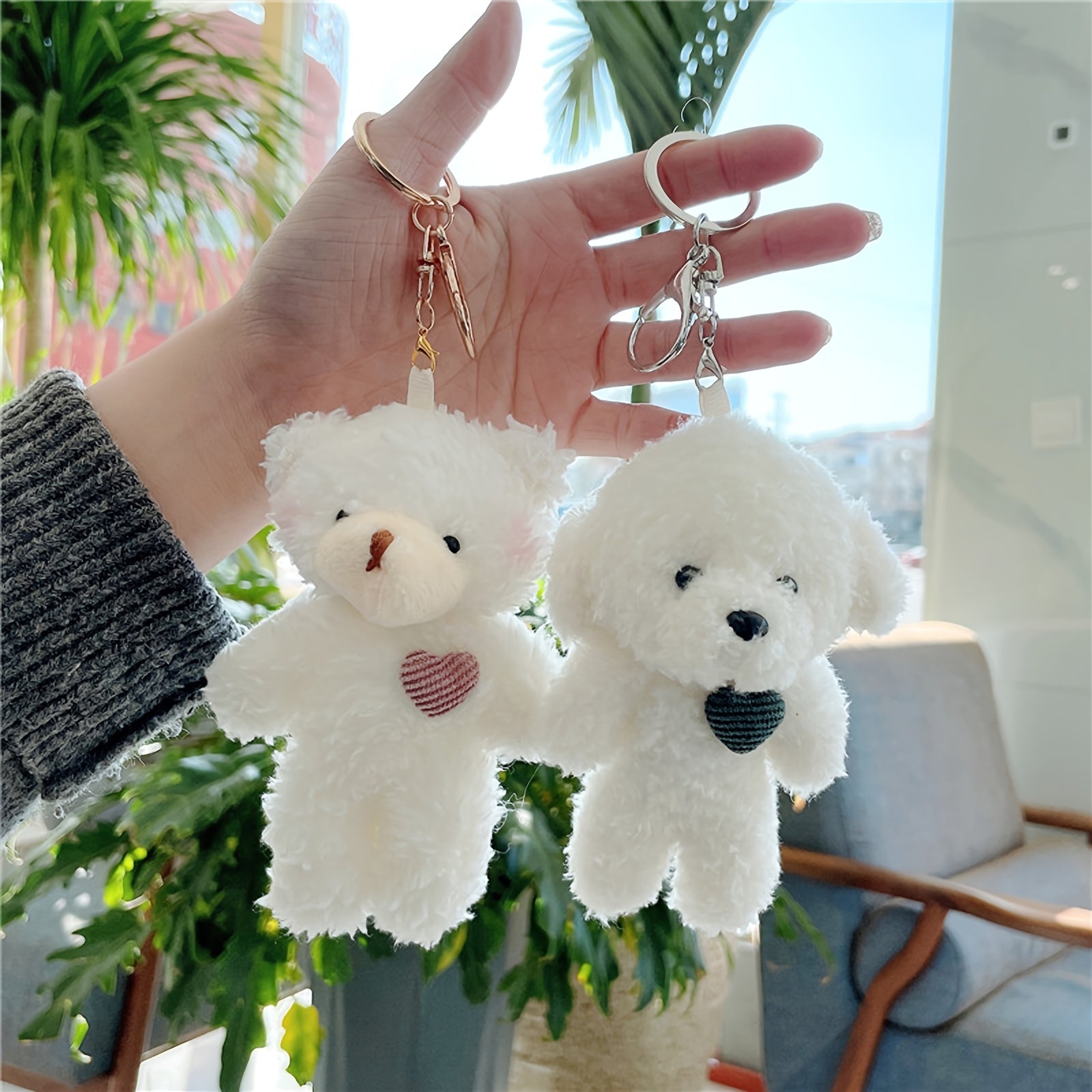 Animal Stuffed Doll Toy Keychain Backpack Pendant