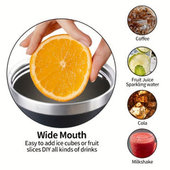 Aeyeele 40oz Pumpkin Series Water Bottle Portable Insulated Cup
