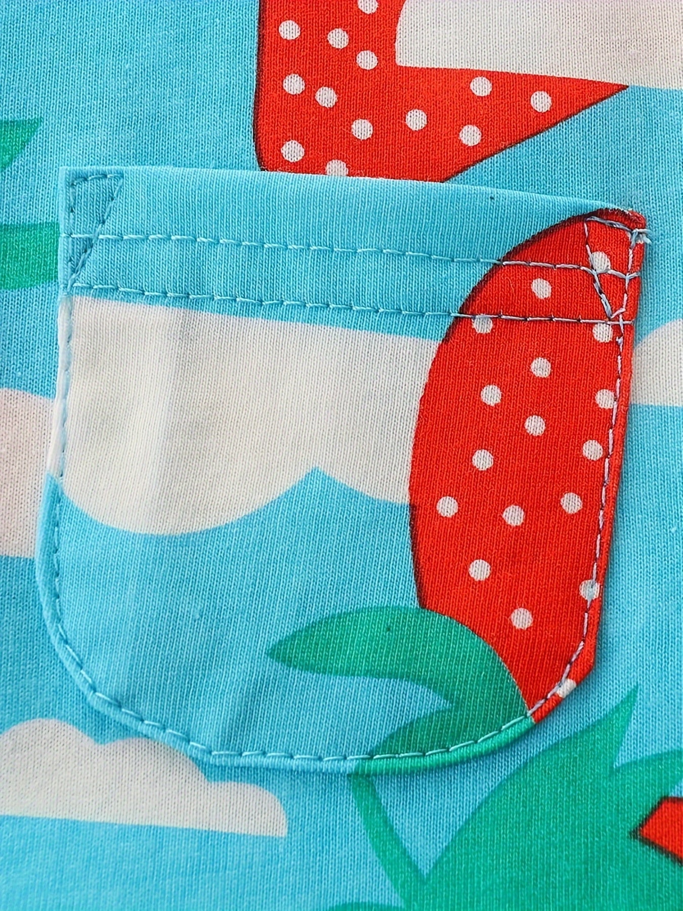 Girls Strawberry Graphic Short Sleeve Dress