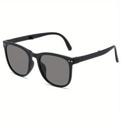 Foldable Square Frame Sunglasses Portable Outdoor Glasses UV400