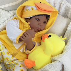 Adorable 55-88cm Lifelike Reborn Doll with Cloth Body & Hand Rooted Hair