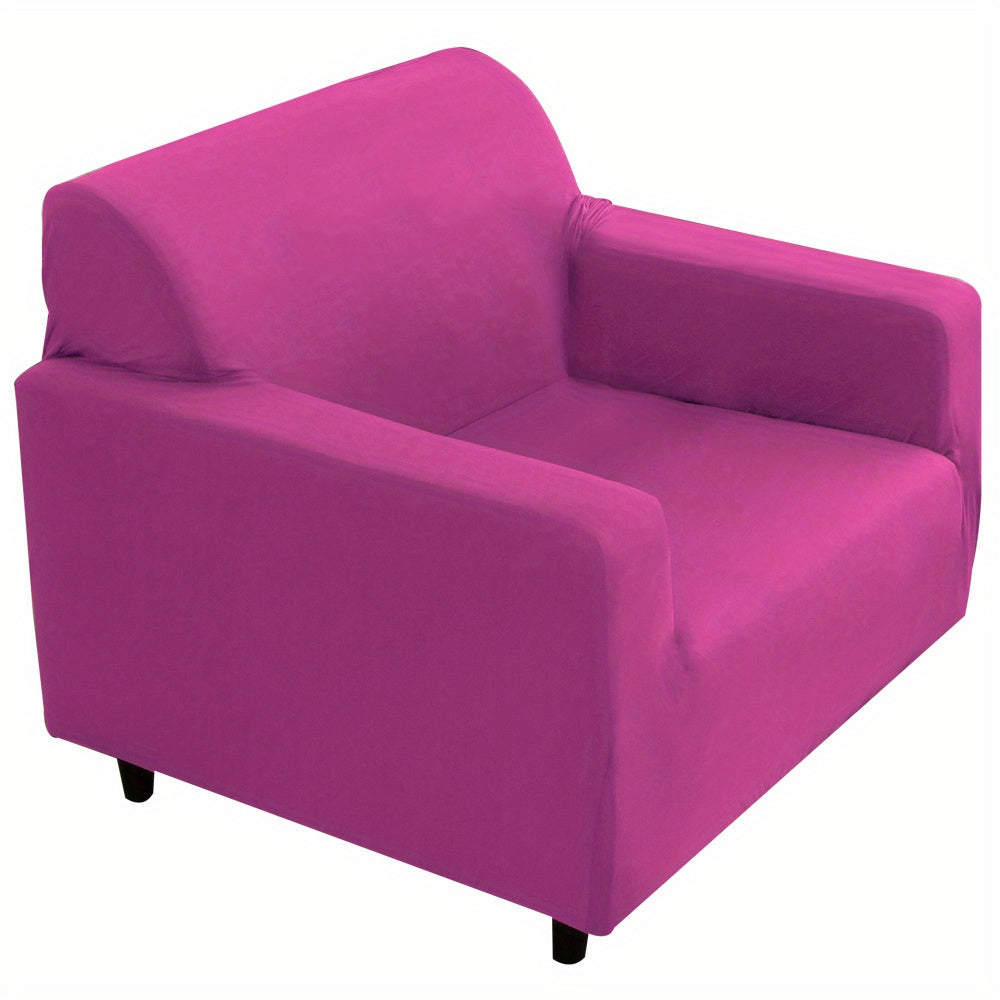 1pc Four Seasons Solid Elastic Sofa Slipcover Furniture Protector