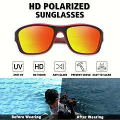 Men Sports Polarized Sunglasses Cycling Protective Glasses