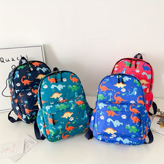 Kids Dino Backpack Large Capacity Lightweight School Bag