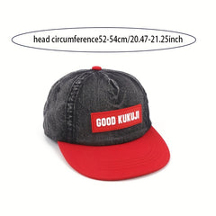 Kids Sunshade Breathable Baseball Cap Letter Embroidery Adjustable