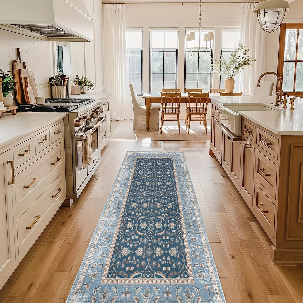 Washable Runner Rug Non Slip Boho Soft Kitchen Runner Rug