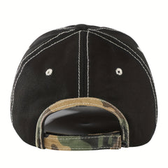Men's 3D Fishbone Embroidered Baseball Cap Outdoor Fishing Hat
