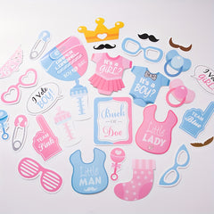 30pcs Gender Reveal Party Photo Props Set