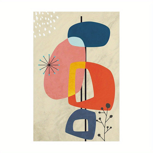 Colorful Abstract Shapes Wall Decor 8x10 12x16 16x24