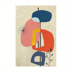 Colorful Abstract Shapes Wall Decor 8x10 12x16 16x24